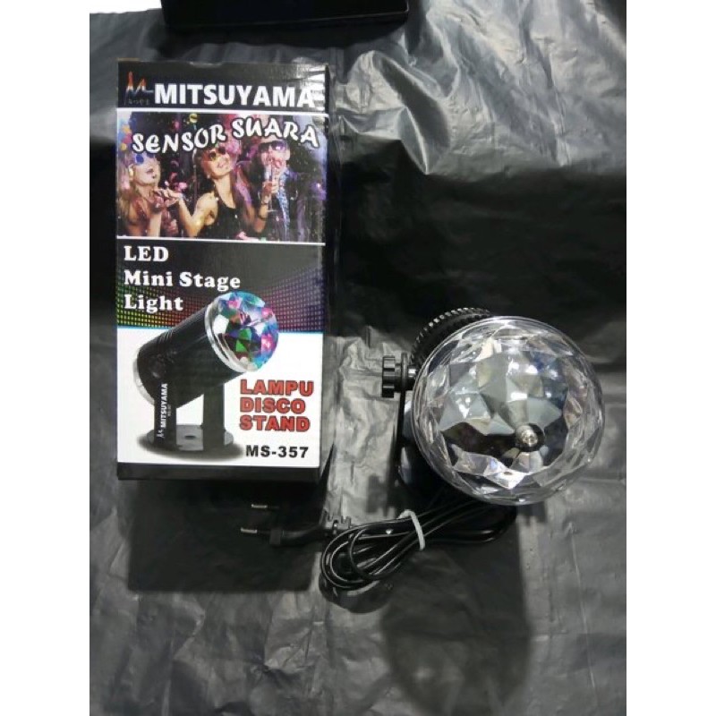 Lampu Disco Stand Mitsuyama MS-357 - Lampu Disko sensor Suara Ms-357