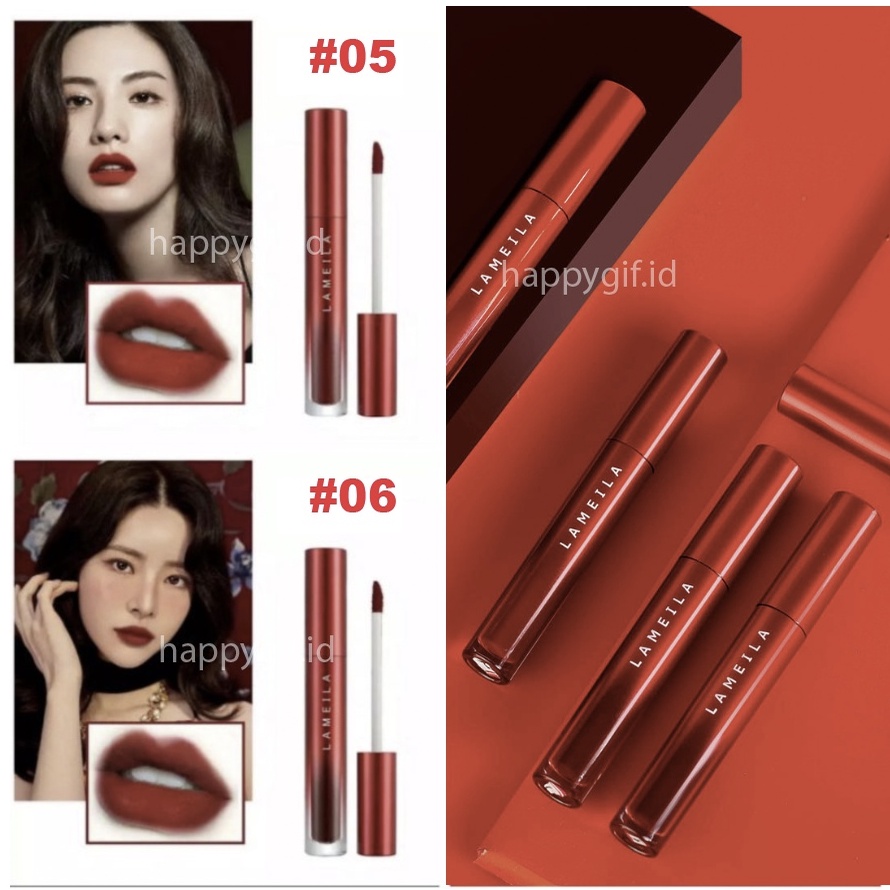 LAMEILA RED EDITION Lipstik Lip Glaze Matte Lipstick Lip GLoss LA057