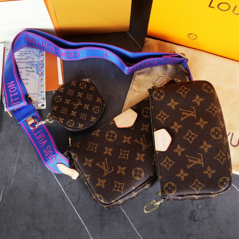 Tas Lv Multi Pochette 44823 with BOX LIKE ORI AUTHENTIC TAS LOUIS VUITTON MULTI POCHETTE