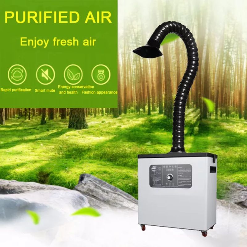 smoke evacuator air purifier penyedot asap buat laser solder dll menghisap asap dan mentralkannya