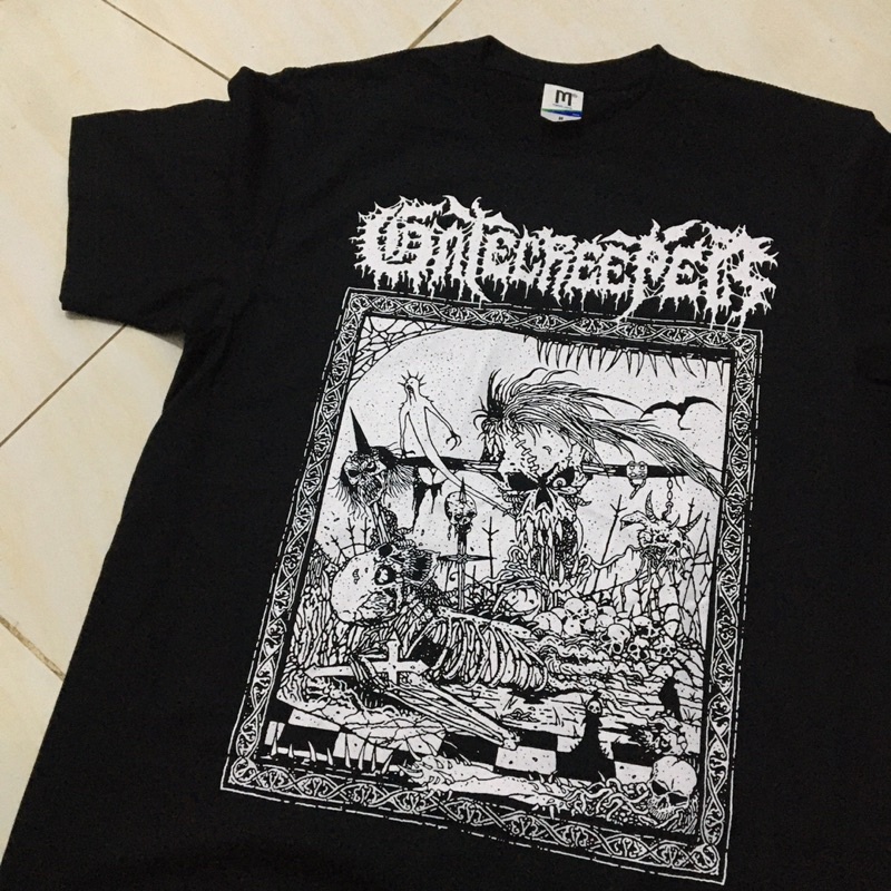 KAOS GATECREEPER DEATH METAL MERCHCONS COD BAYAR DI TEMPAT