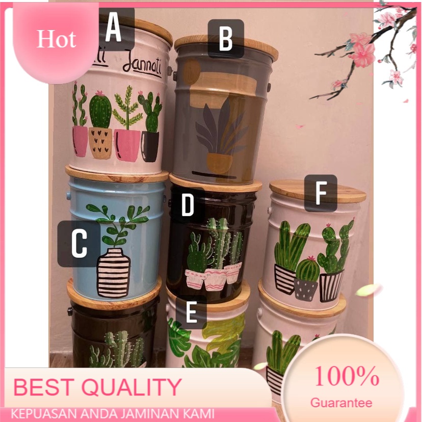 

KERAJINAN TANGAN Tong Stool Lukis Minimalis/ stool tong lukis couple