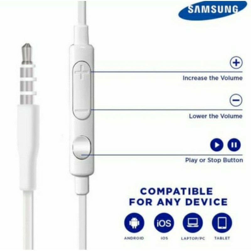 [New] Headset Samsung Original 100% super bass Support Semua Hp jack 3.5mm