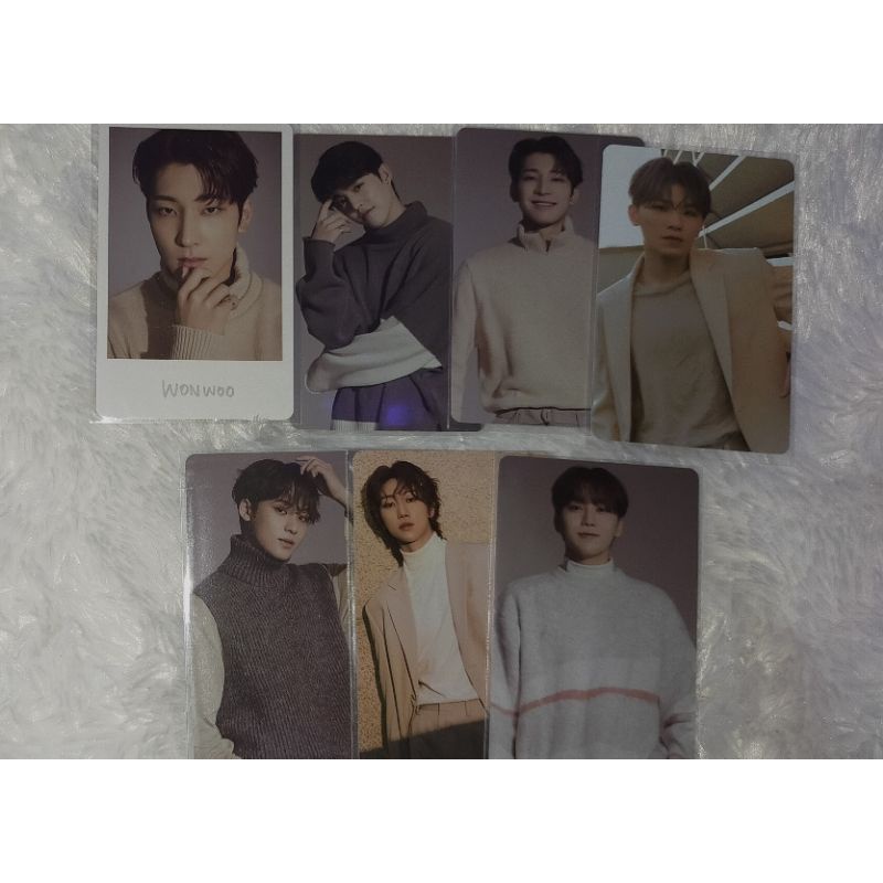 Trading card incomplete set pola wonwoo mingyu scoups woozi the8 seungkwan