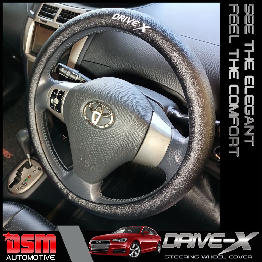 Drive-X Steering Wheel Cover / Cover Stir PU Leather Premium Untuk Semua Type dan Tahun Kendaraan