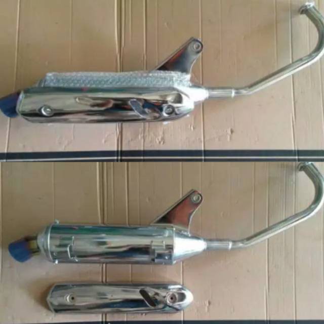 Knalpot racing boboka full crom yamaha mio J mio GT Fi plus corong