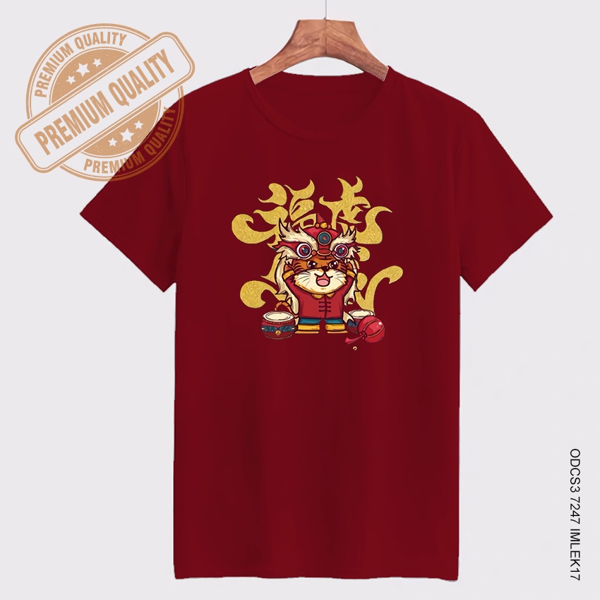 Baju Atasan Kaos Wanita Pria Cowok Cewek Couple Keluarga Chinese New Year Sincia Imlek 2022 Jumbo Ov