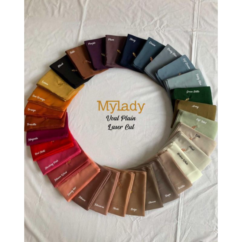 Voal plain Ultrafine Lasercut part 1 Mylady Hijab