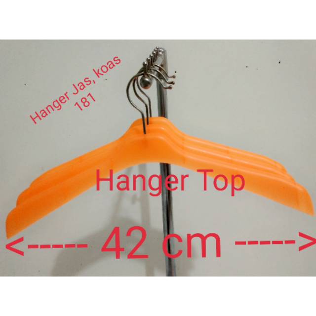 Jual Hanger Gantungan Plastik 181 Warna Orange Putih Pink Dan Hitam Harga Per Lusin Hanger 8979