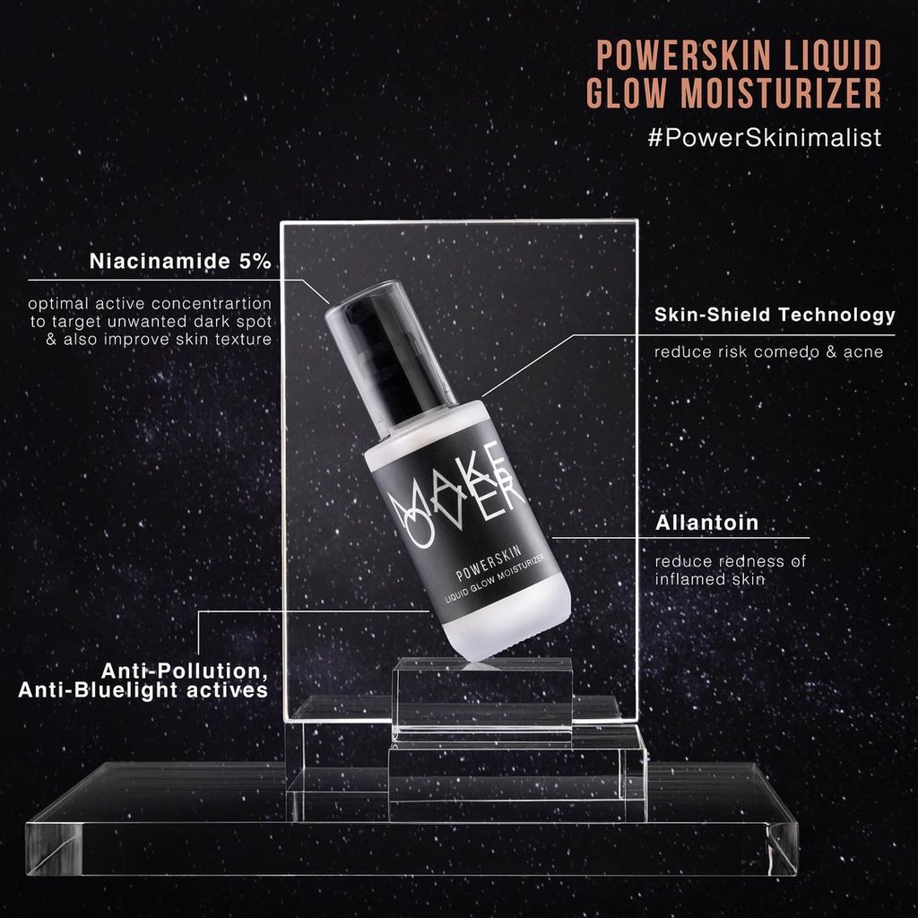 ★ BB ★ MAKE OVER Powerskin Liquid Glow Moisturizer 45 ml - Face Moisturizer