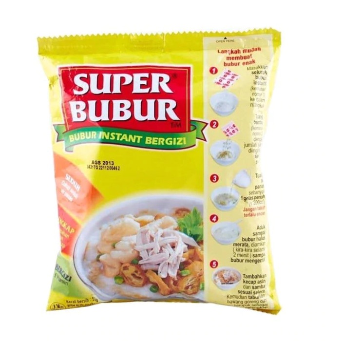 

f0fbfe00 Super Bubur Ayam Makanan Instan 45 G Ds1Gk