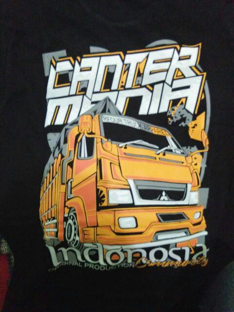 Kaos T-shirt Karakter Truck New Edition Canter Gs Apparel Baju Distro Mbois Love T-shirt Unisex New