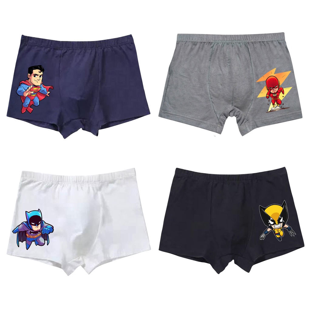 Celana Dalam Boxer Anak Laki Laki Usia 1-12 Tahun Motif Superhero