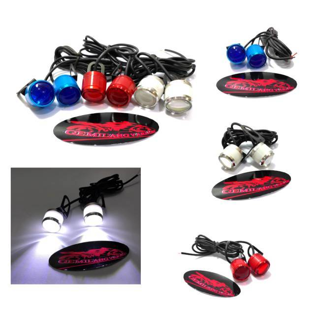 Lampu Lampu Led Flash RGB Eye Light Mata Elang Lamp Led Mata Elang Flash Light Sepasang-1