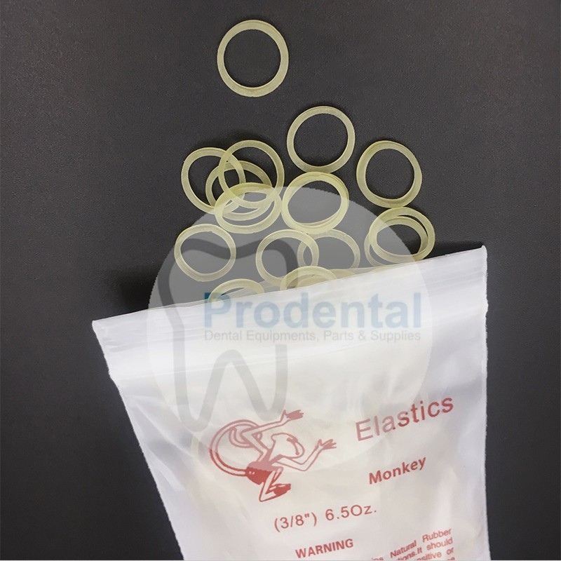 Karet elastik gigi ortho behel dental rubber band elastis karet elastic oz kawat gigi renggang 3/8 6.5oz