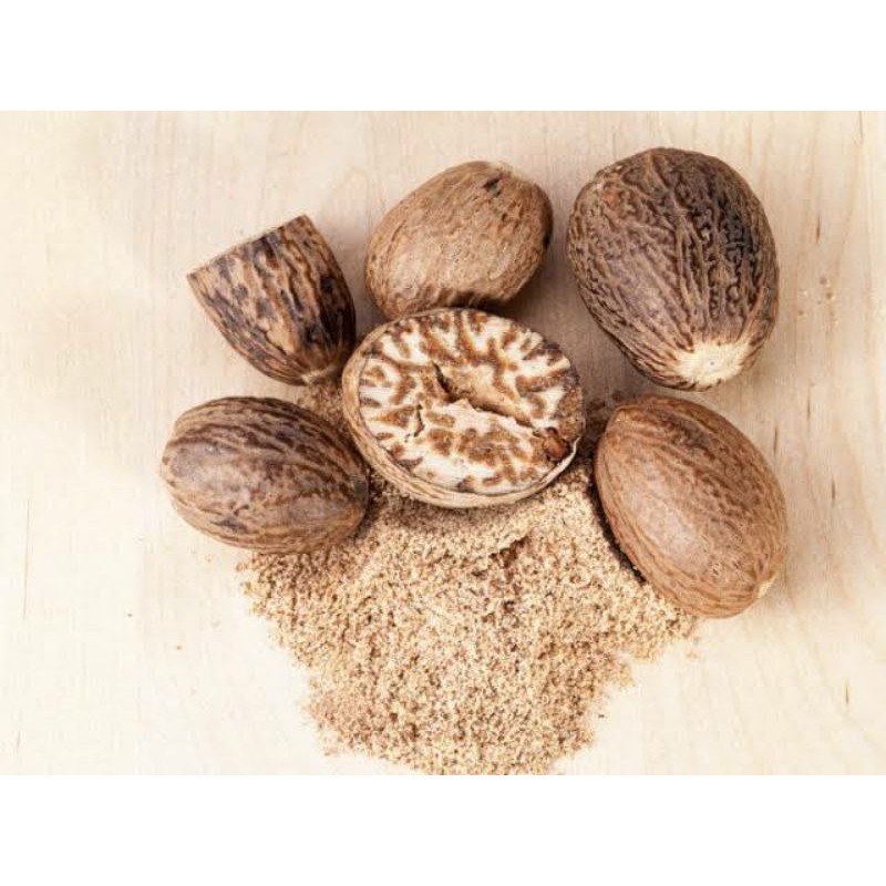 

Nutmeg buah Pala bulat/Myristica/Mace 500gr