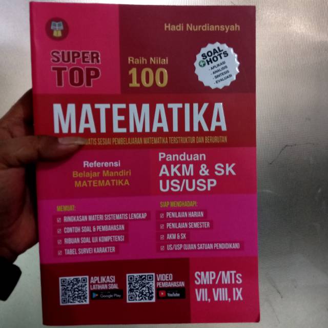 BUKU SUPER TOP MATEMATIKA RAIH NILAI 100 SMP MTs BUKU