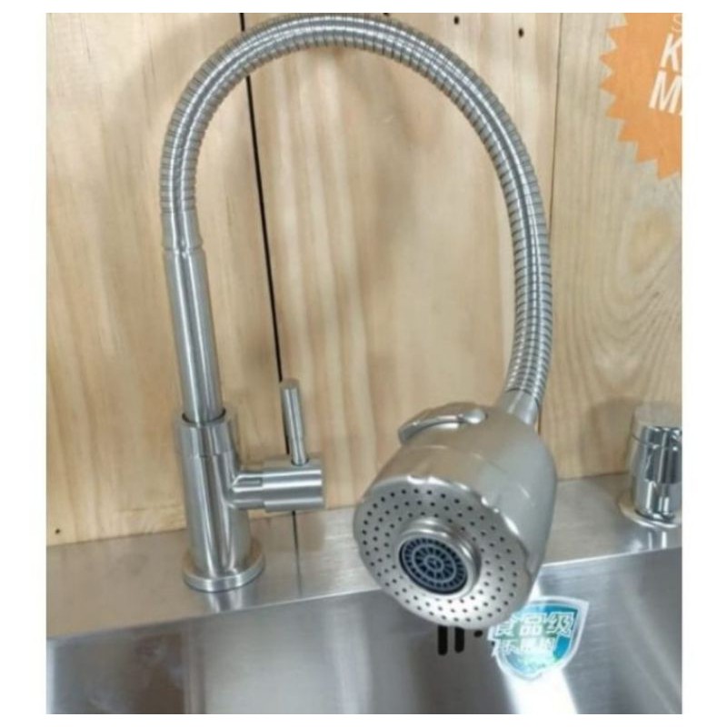 Kran kitcheb sink flexible stainless / Kran cuci piring flexible stainless