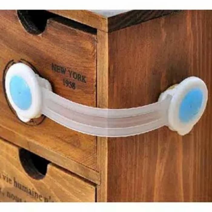 HIPPO LAND Pengaman lemari laci pintu perabotan Pengait Laci Safety Lock Smile 37