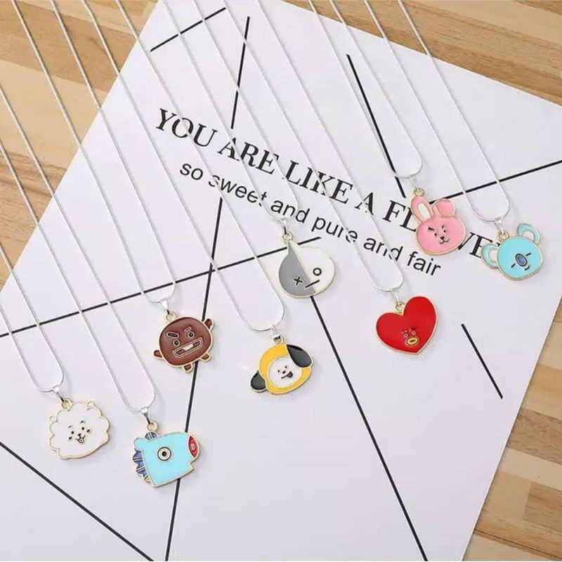 Kalung + Liontin Karakter BT21 BTS