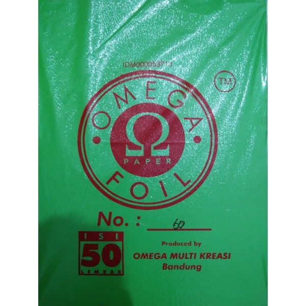 

Kertas omega foil kode warna 60