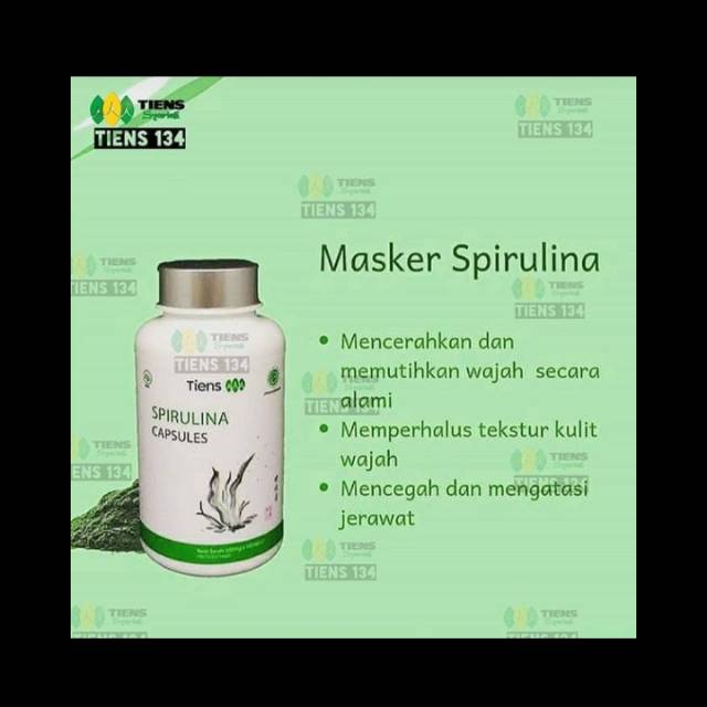 Masker spirulina asli