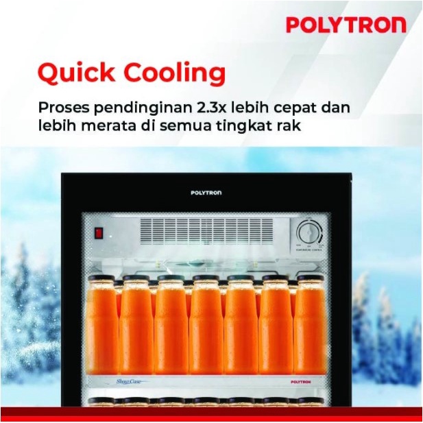 Polytron Showcase 180 Liter Lemari Pendingin Minuman SCN 187 Cooler