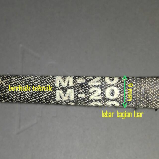 V BELT MESIN CUCI M-20