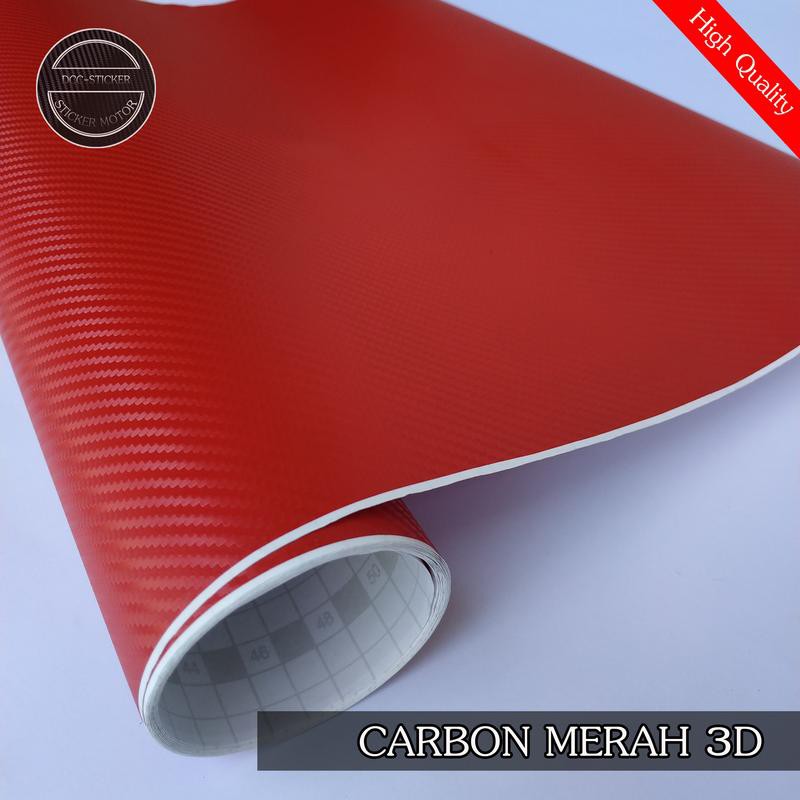 Jual Stiker Motor Skotlet Karbon Carbon Merah 3d Motor Sticker Skotlite