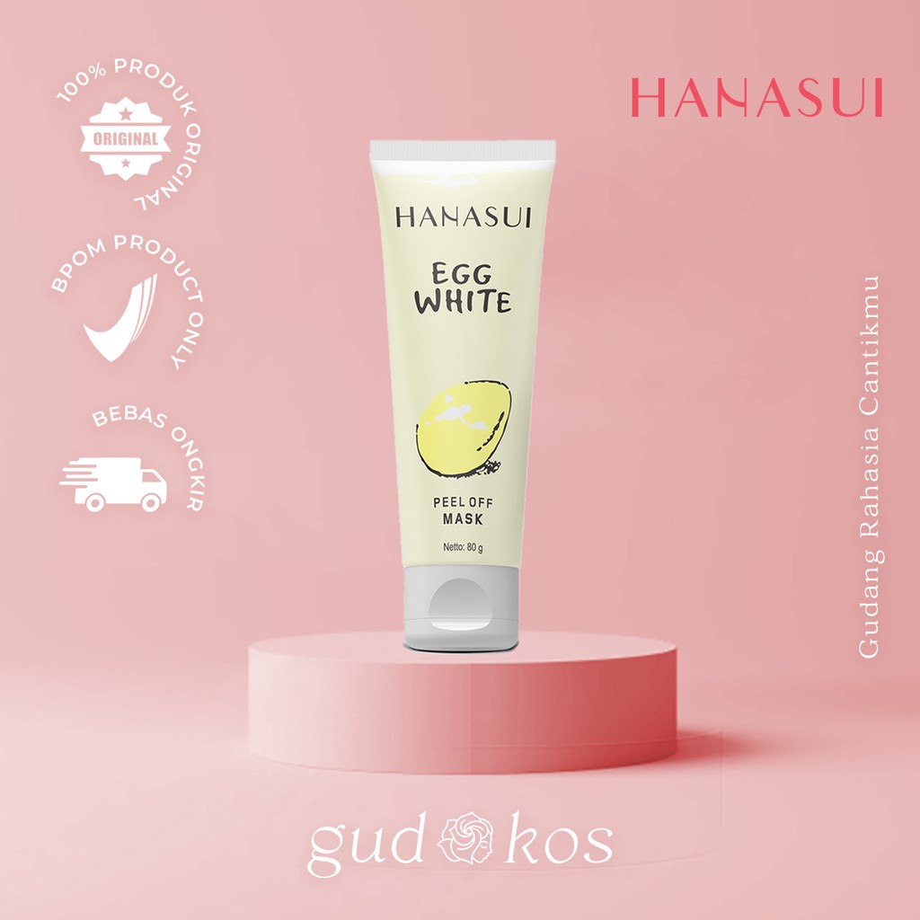 Hanasui Egg White Peel Off Mask/ Masker Telur Hanasui BPOM