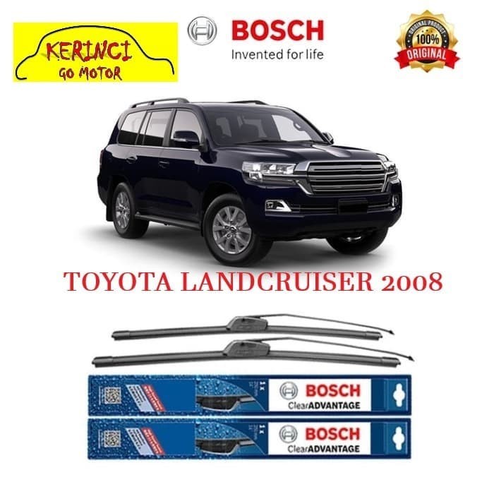 WIPER BOSCH CLEAR ADVANTAGE TOYOTA LANDCRUISER 2008 17&quot; &amp; 17&quot; SEPASANG