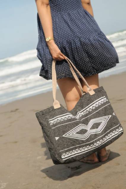 Classic Jute Bag / Tote Bag / Tas Goni TOTE BAG GONI MOTIF INDIAN