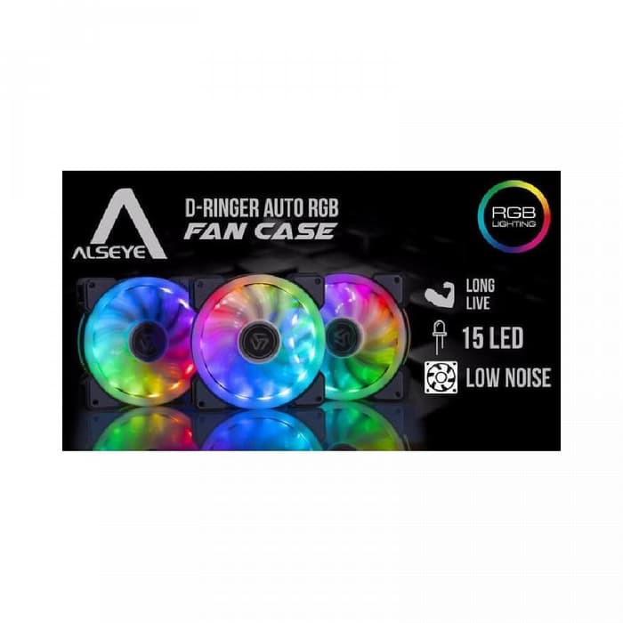 fan case led alseye d-ringer auto rainbow - fan casing 12cm led x15