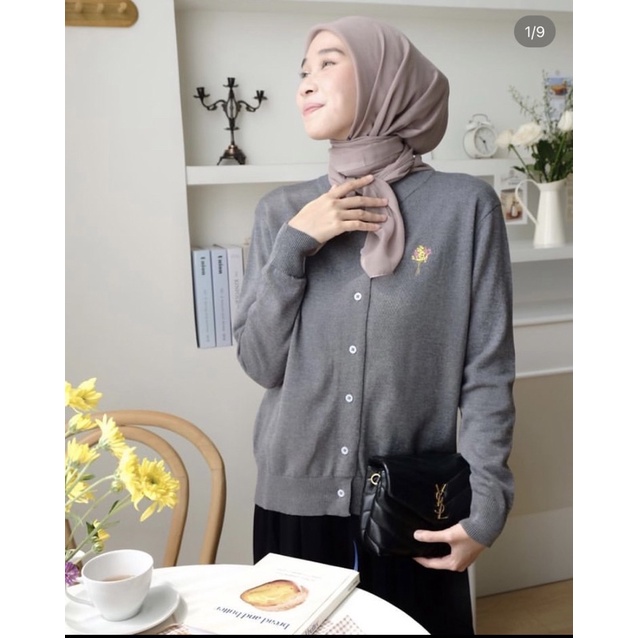 Jardin Cardigan Hijab nueta Grey LXL