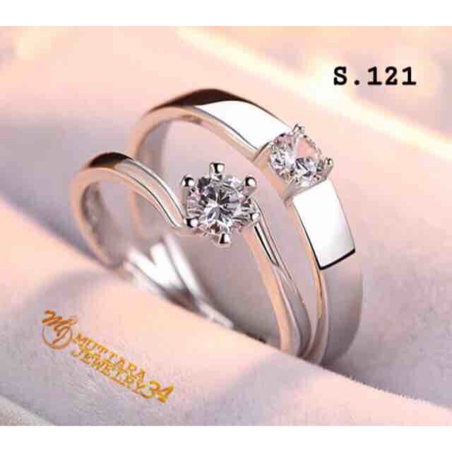 Cincin Kawin Tunangan Platinum Sepasang 10 gram