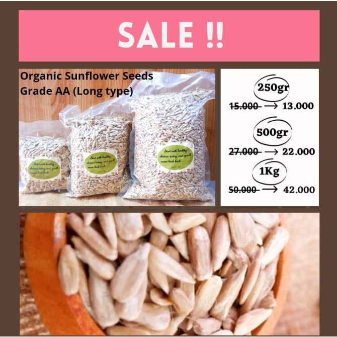 

Organic Sunflower seeds 250gr