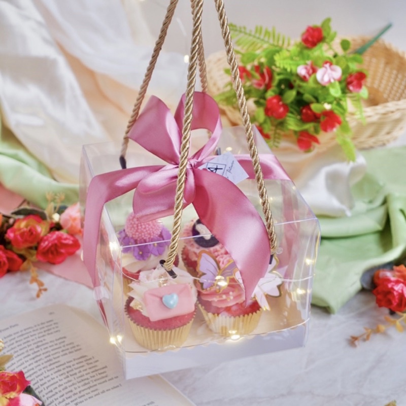 Box Mika Tali Mini | Kotak Cupcake Korean Cake Tart Mini