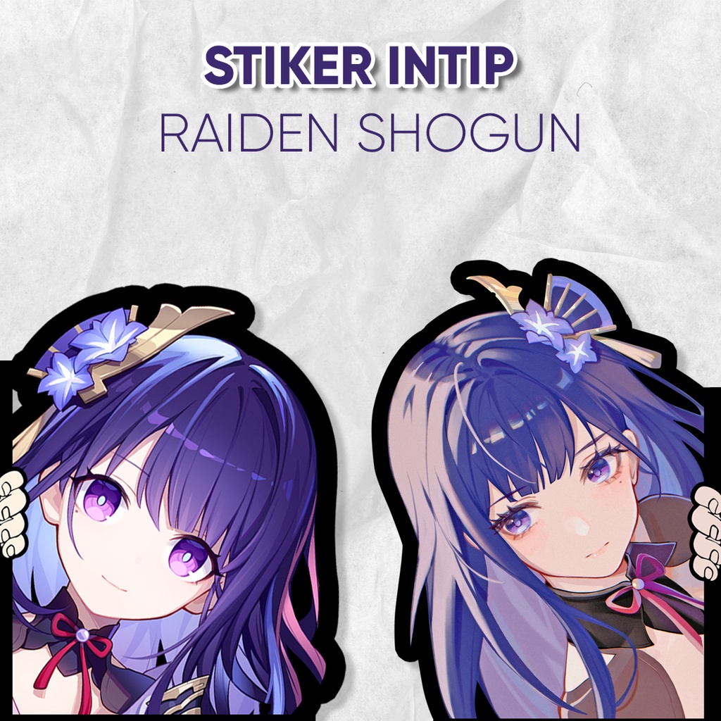 

Stiker Raiden Shogun Baal Intip Samping Genshin Impact Sticker Waterproof