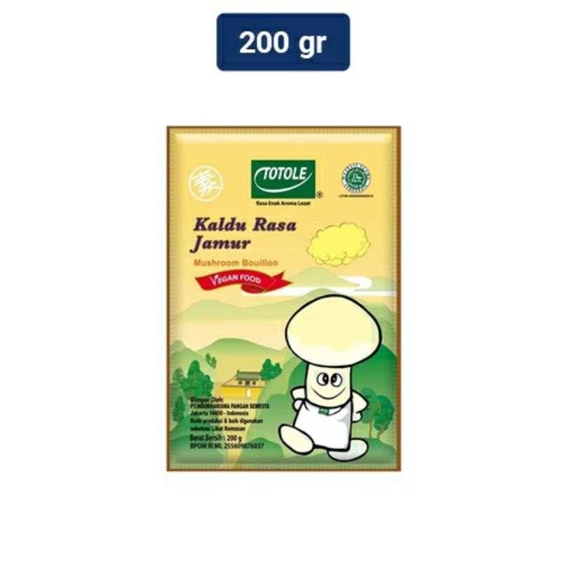 

TOTOLE KALDU RASA JAMUR 200 GRAM VEGAN FOOD MUSHROOM STOCK POWDER