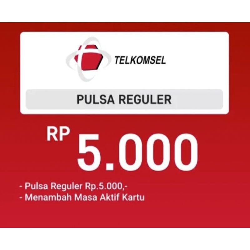 Pulsa Telkomsel Murah 1000,2000,3000,4000,5000