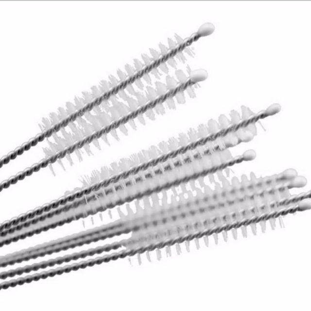 5pcs Sikat Pembersih Sedotan Bahan Stainless Steel