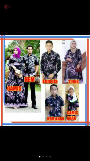 Batik Couple Keluarga /batik Anak Sakura Ungu/atasan Batik Keluarga