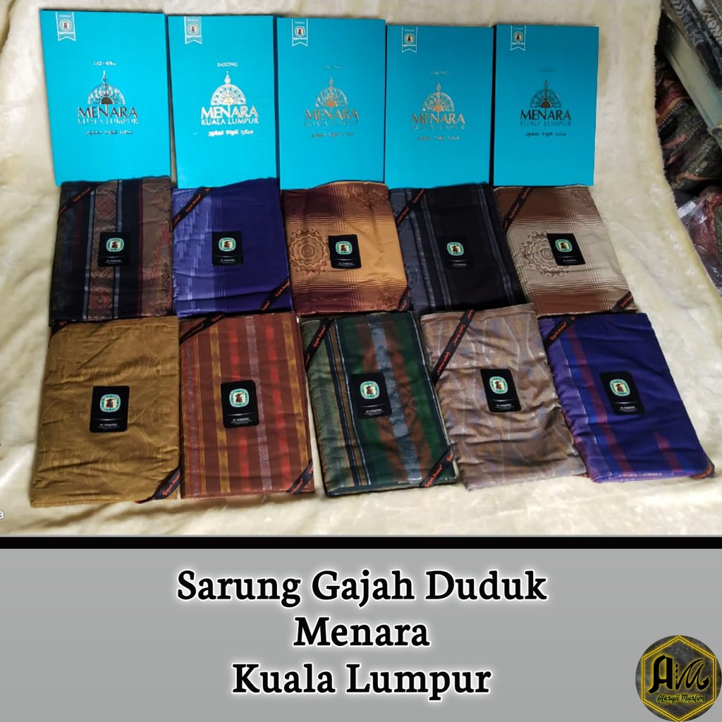 Sarung Gajah Duduk Menara Kuala Lumpur/Harga Grosir/Best Seller/Bisa Bayar Di Tempat