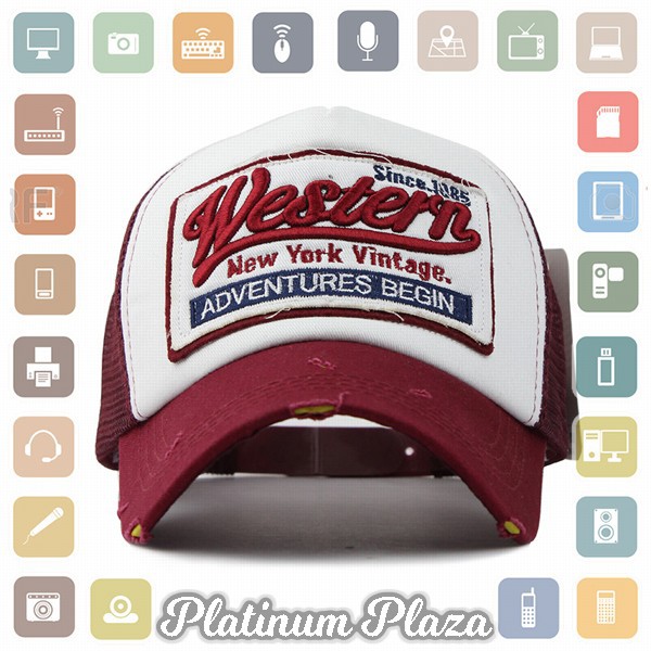 FLB Topi Trucker Baseball Cap Snapback Mesh Model Western New York - F207