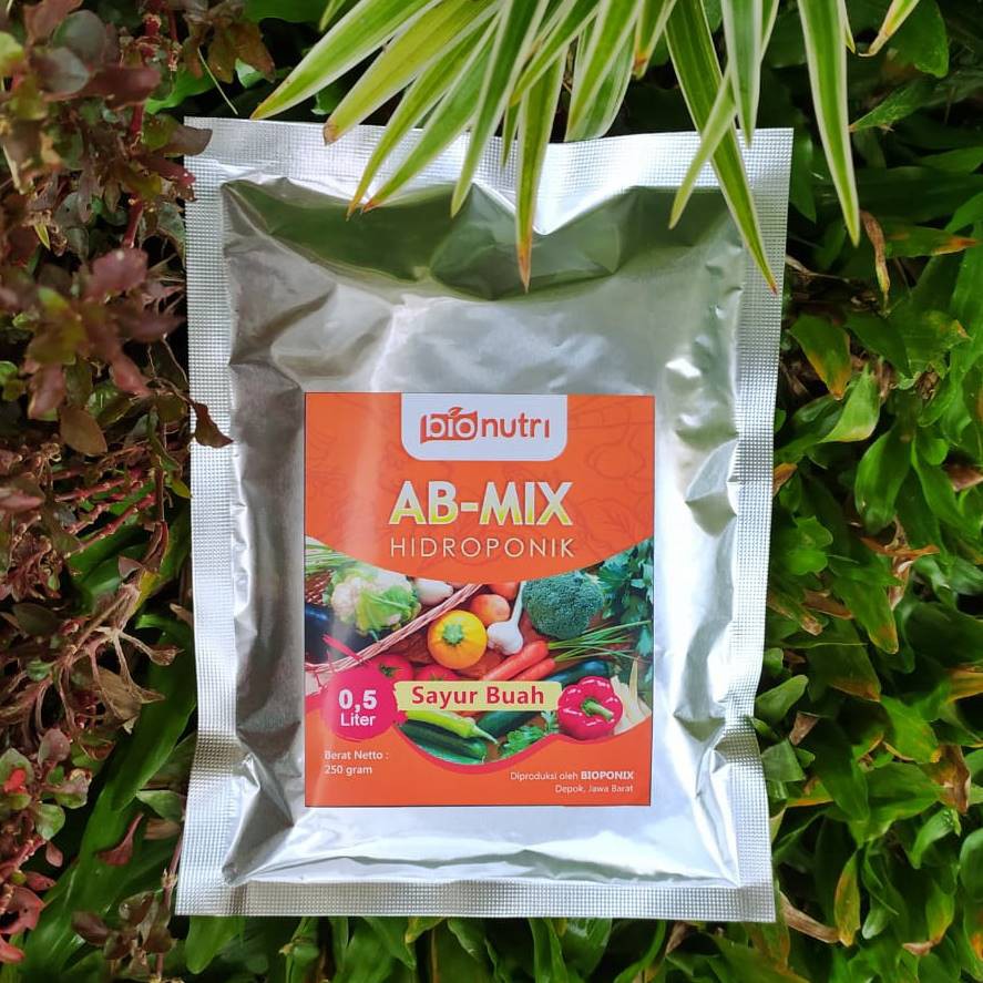 Pupuk-Nutrisi Hidroponik AB Mix Sayuran Buah 100 Liter (500ml Pekatan) - BioNutri