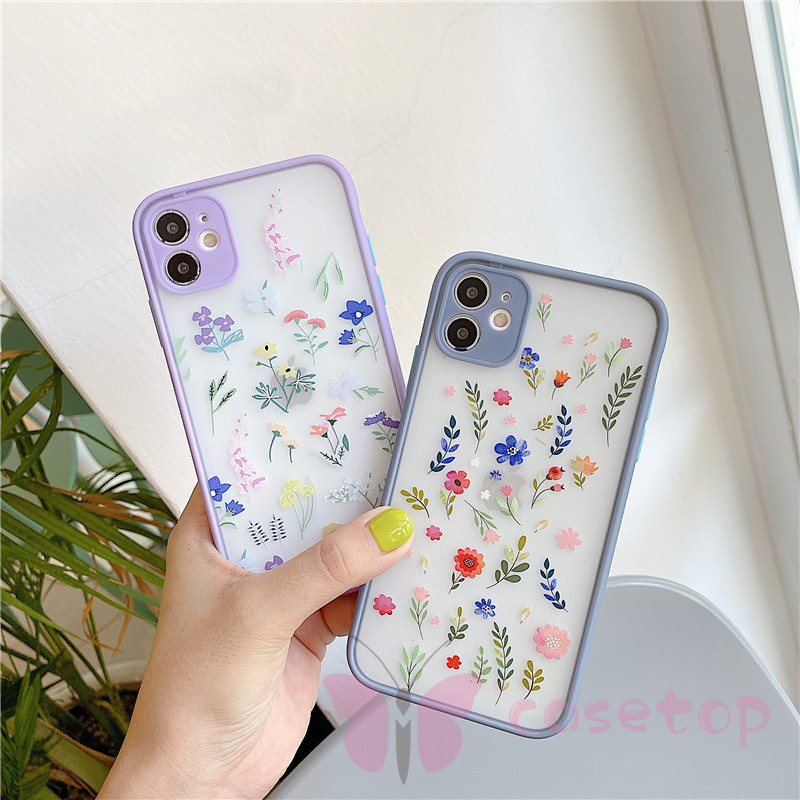 Soft Case Motif Bunga Warna Permen Untuk Iphone 11 Pro Max
