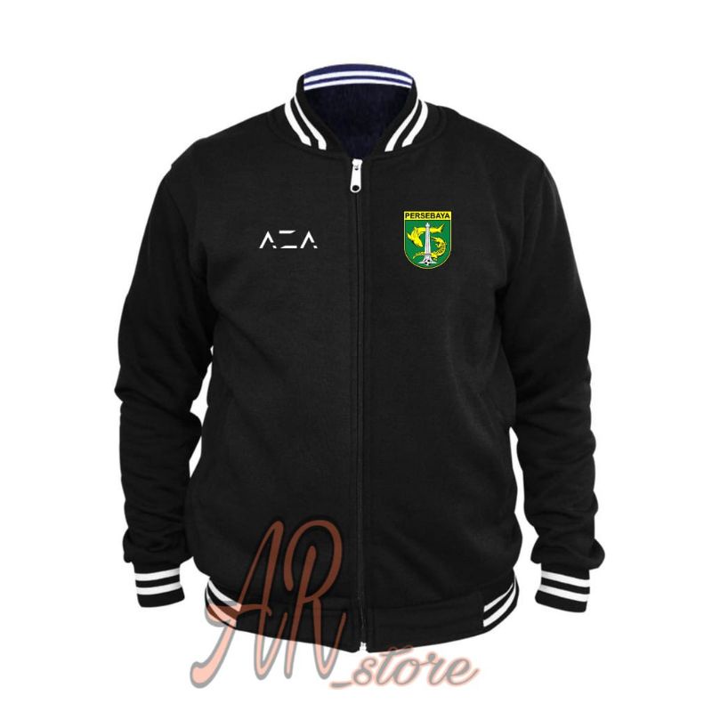 JAKET PERSEBAYA SURABAYA JAKET BOLA BASEBALL VARSITY