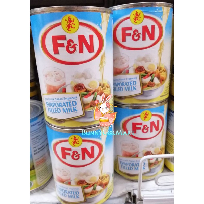 

[PROMO SPECIAL] F&N EVAPORATED FILLED MILK 380gr/FN MILK SUSU EVAPORASI/F N MILK BIRU