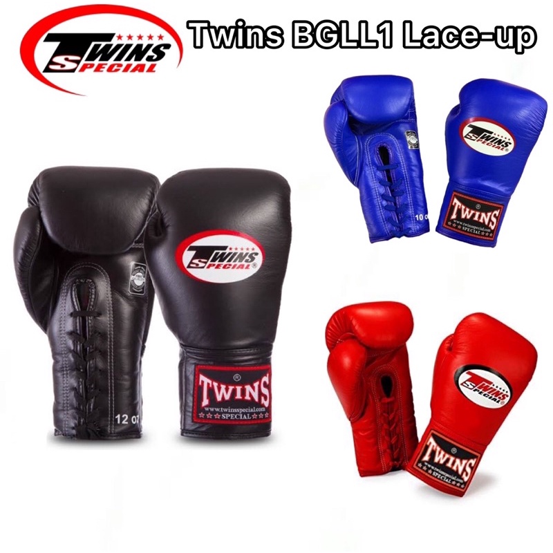 Sarung tinju twins special BGll1 lace up tali / boxing gloves muay thai gloves sarung boxing muaytha