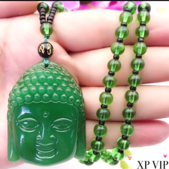 kalung giok asli Budha Maha Esa star+